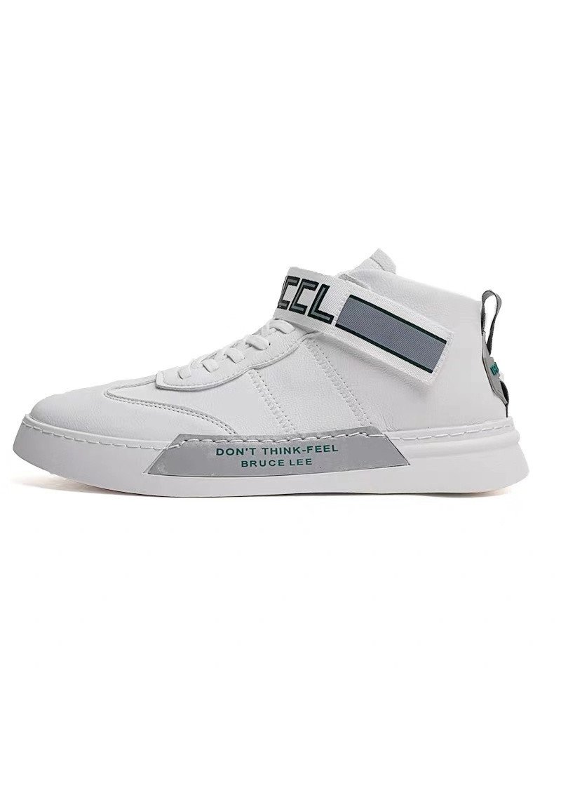Giày Sneaker Nam Mẫu Mới BAZAS BZ-8520 Trắng Phối Xám