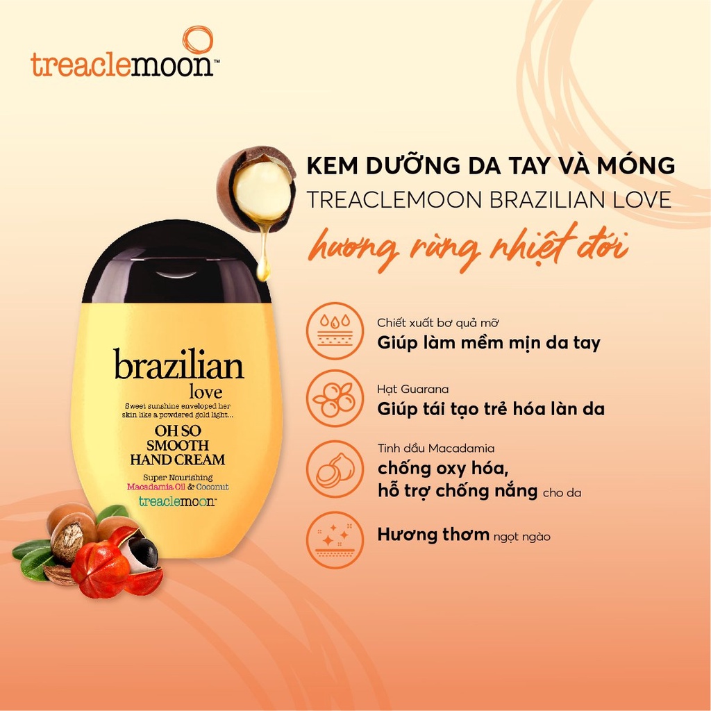 Kem dưỡng da tay Treaclemoon Brazilian Love hương quả nhiệt đới 75ML