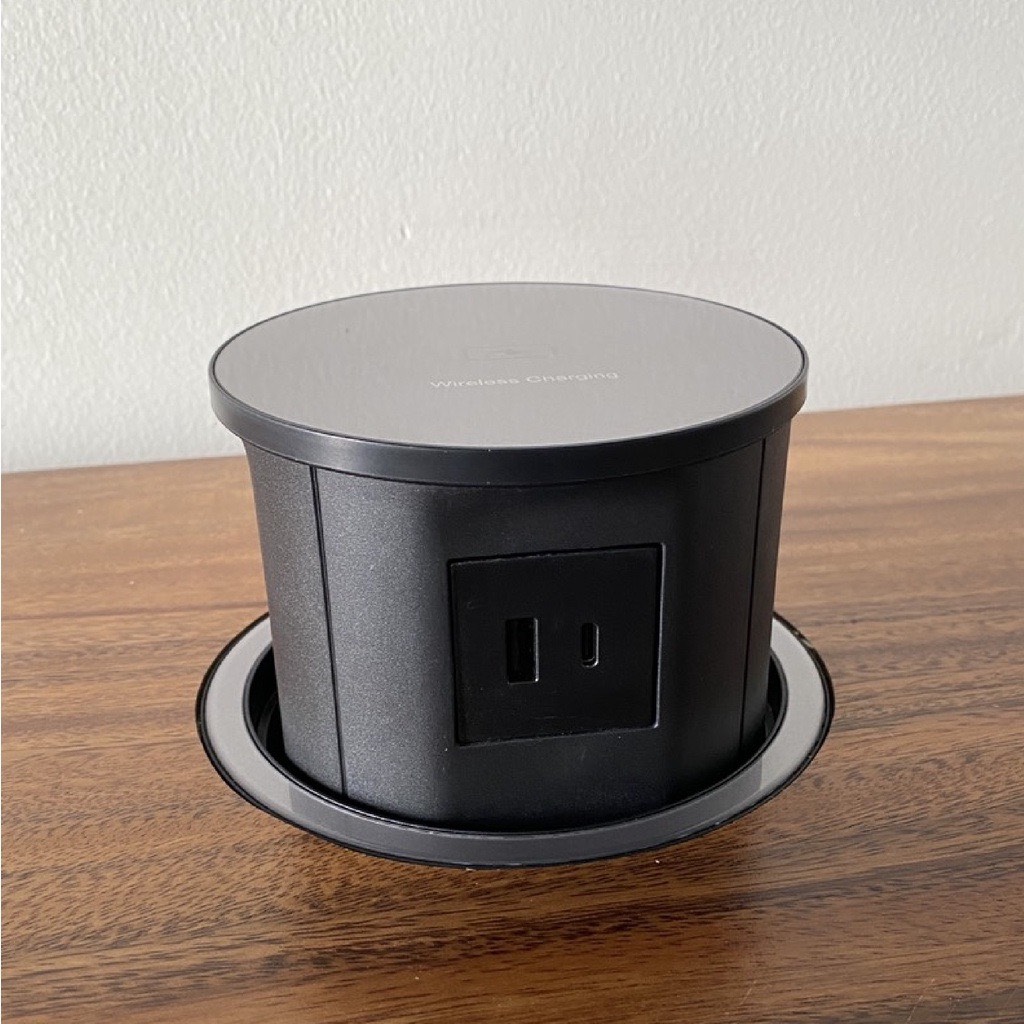 Ổ cắm điện sạc không dây âm bàn 15W - USB-A/C