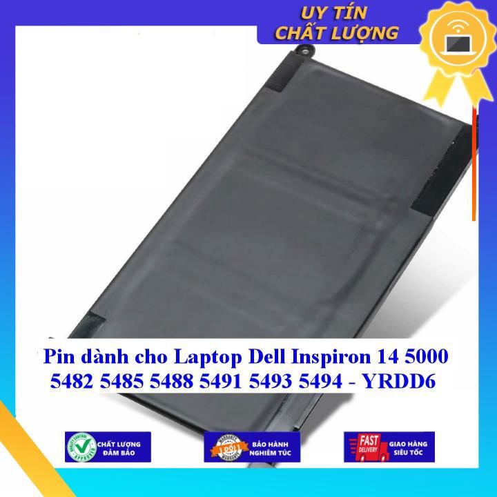 Pin dùng cho Laptop Dell Inspiron 14 5000 5482 5485 5488 5491 5493 5494 - YRDD6 - Hàng chính hãng  MIBAT1286