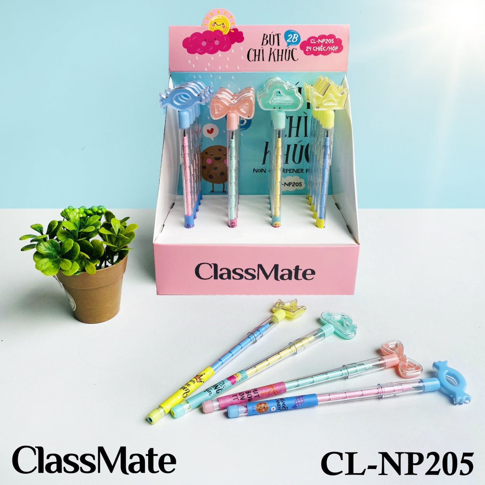 Bút chì khúc 2B ClassMate Hình đám mây - 1 chiếc - CL-NP205