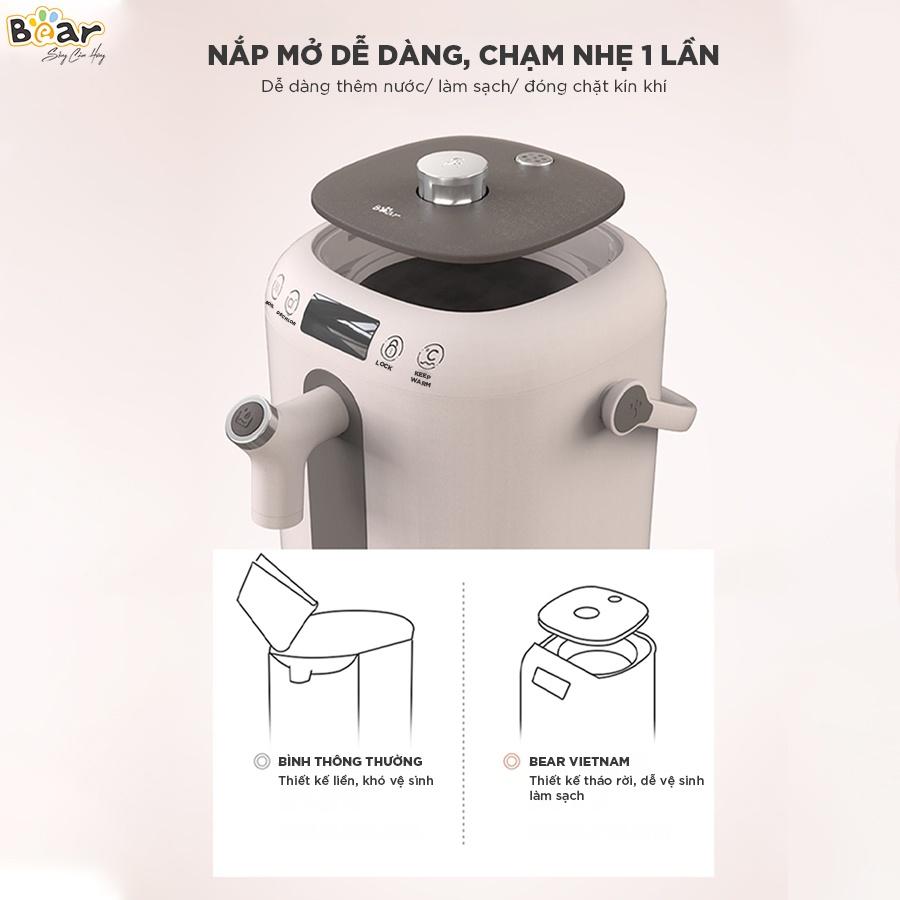 Bình Thuỷ Điện Bear Đun Nước Nóng Siêu Tốc, Tự Động Giữ Ấm 55 Độ, Khử Clo An Toàn Cho Sức Khoẻ - KE-B30V1 - Hàng Chính Hãng Bảo hành 18 Tháng