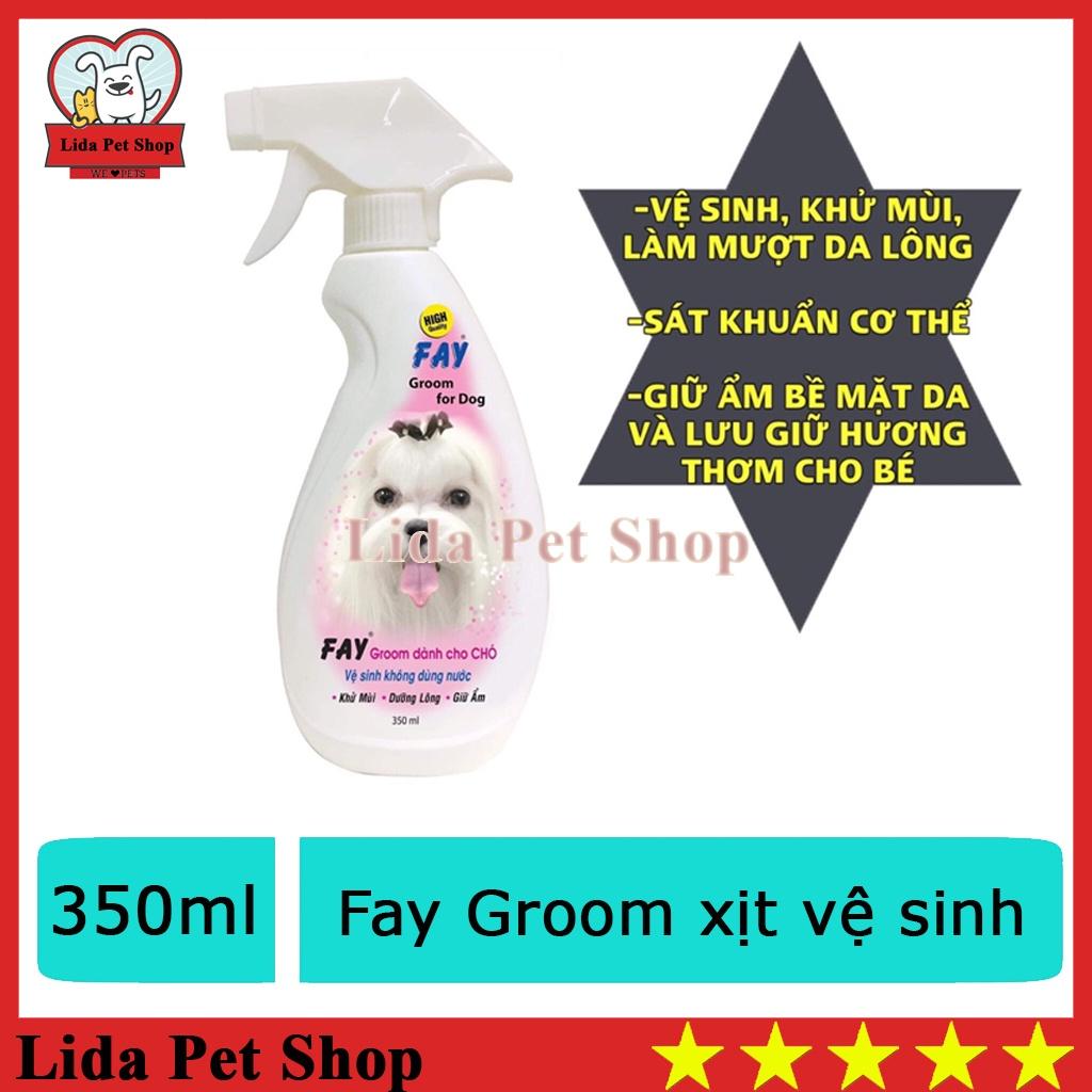 Fay Grooming 350ml Xịt khử mùi hôi và dưỡng lông cho chó mèo - Hương xịt khử mùi chó mèo