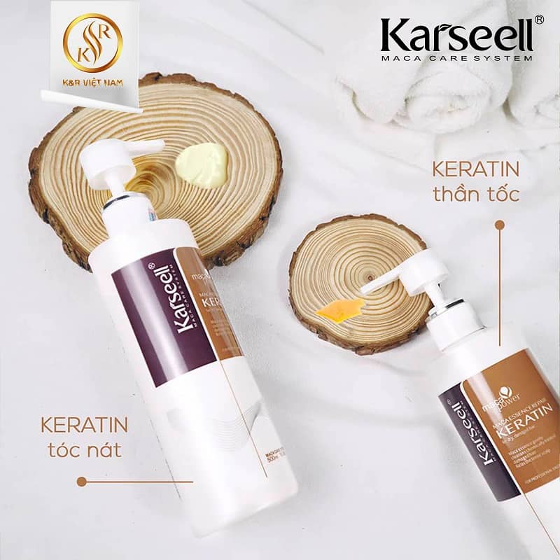 Phục hồi Keratin tóc nát (kem) – Karseell Maca – 500ml