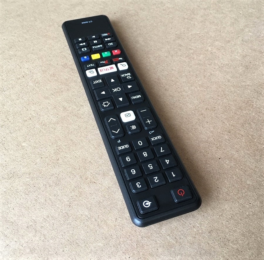 Remote Điều Khiển Dành Cho Smart TV, Internet TV Toshiba CT-8069 Grade A+ (Kèm Pin AAA Maxell)