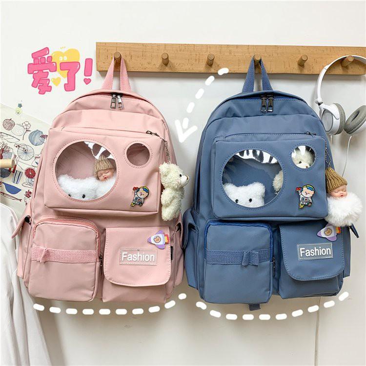 Balo nam nữ đi học chống thấm túi trong suốt giá rẻ  BAG U TRO265