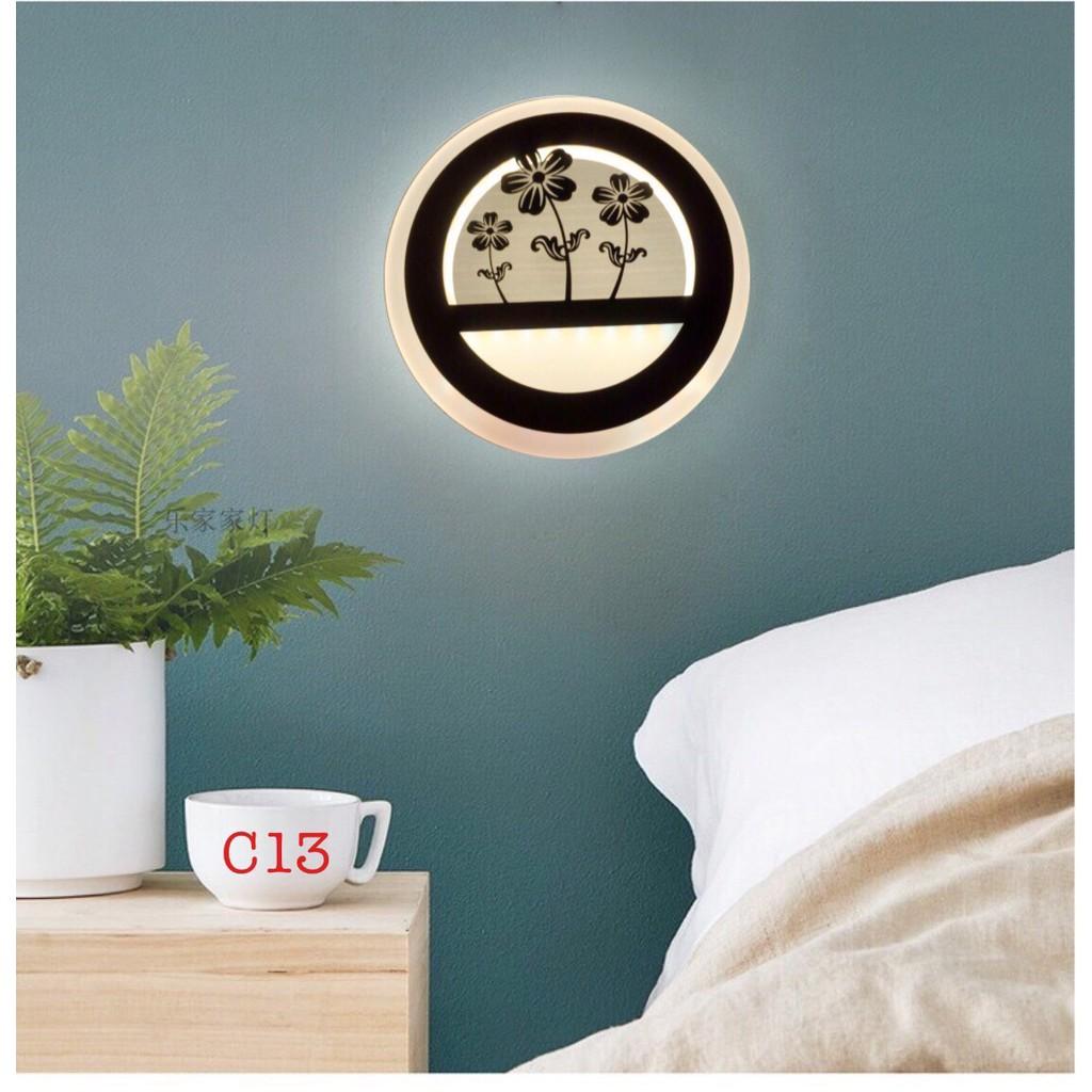 Đèn tường LED Cafe C13 3 chế độ màu ánh sáng họa tiết độc đáo