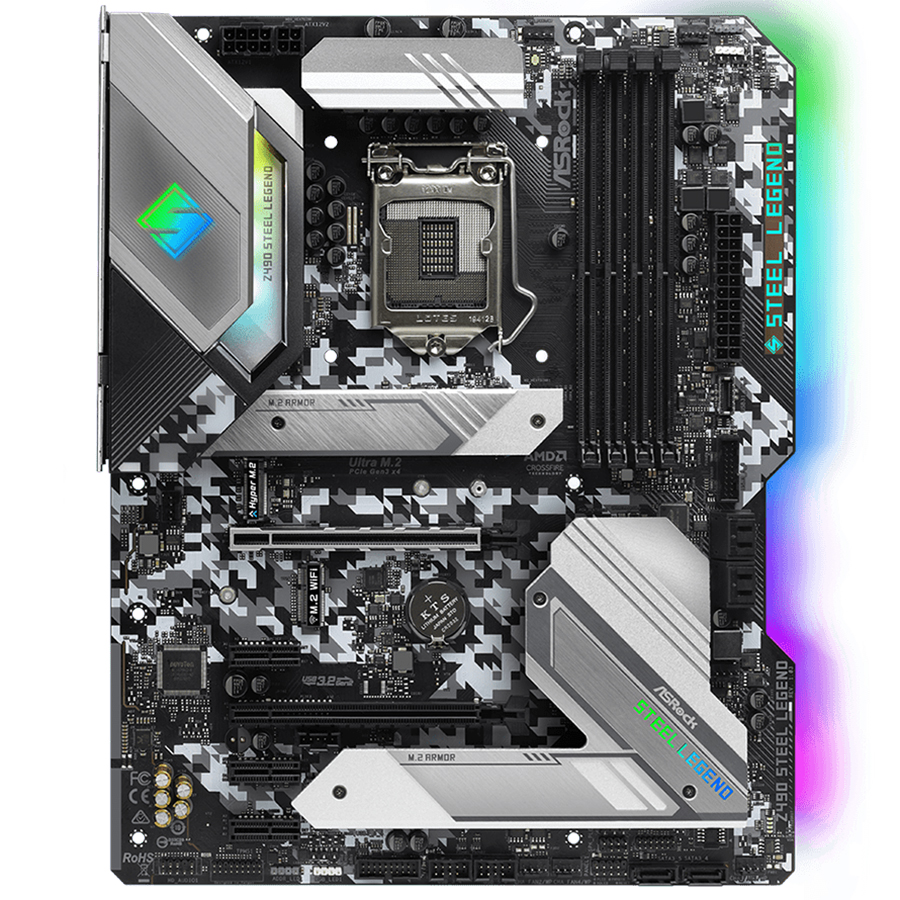 Bo Mạch Chủ Mainboard ASRock Z490 Steel Legend - Hàng Chính Hãng