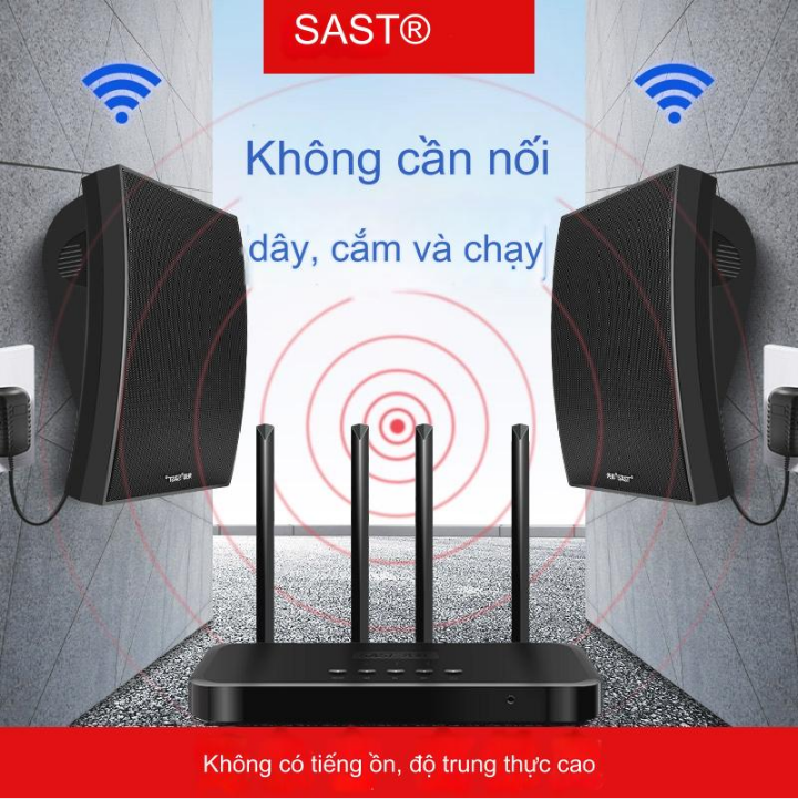Bộ 2 Loa Bluetooth Treo Âm Thanh Ngoài Trời Sống Động hỗ trợ hát karaoke giảng dạy SAST K3 hàng cao cấp