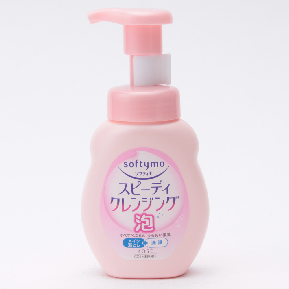 Sữa Rửa Mặt &amp; Tẩy Trang Dạng Bọt Làm Sạch Nhanh Softymo Kose Nhật Bản (200 ml)