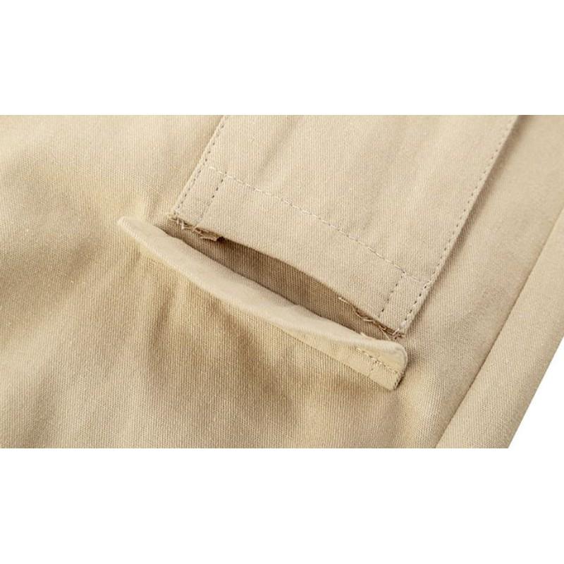 Quần kaki túi hộp phối dây unisex ulzzang - ẢNH THẬT