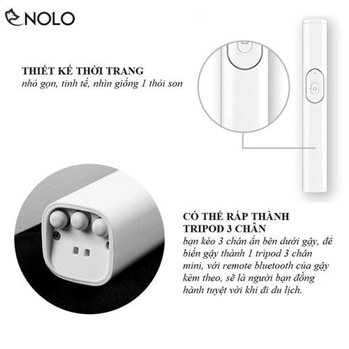 Gậy Tự sướng Blutooth Thế Hệ 4.0 3in1, Có Gương soi,Thân nhôm Siêu Nhẹ, Remote Tháo Rời Model L02, Có Thể Gấp Gọn Chiều Dài Tối Đa 66cm- Màu Ngẫu Nhiên