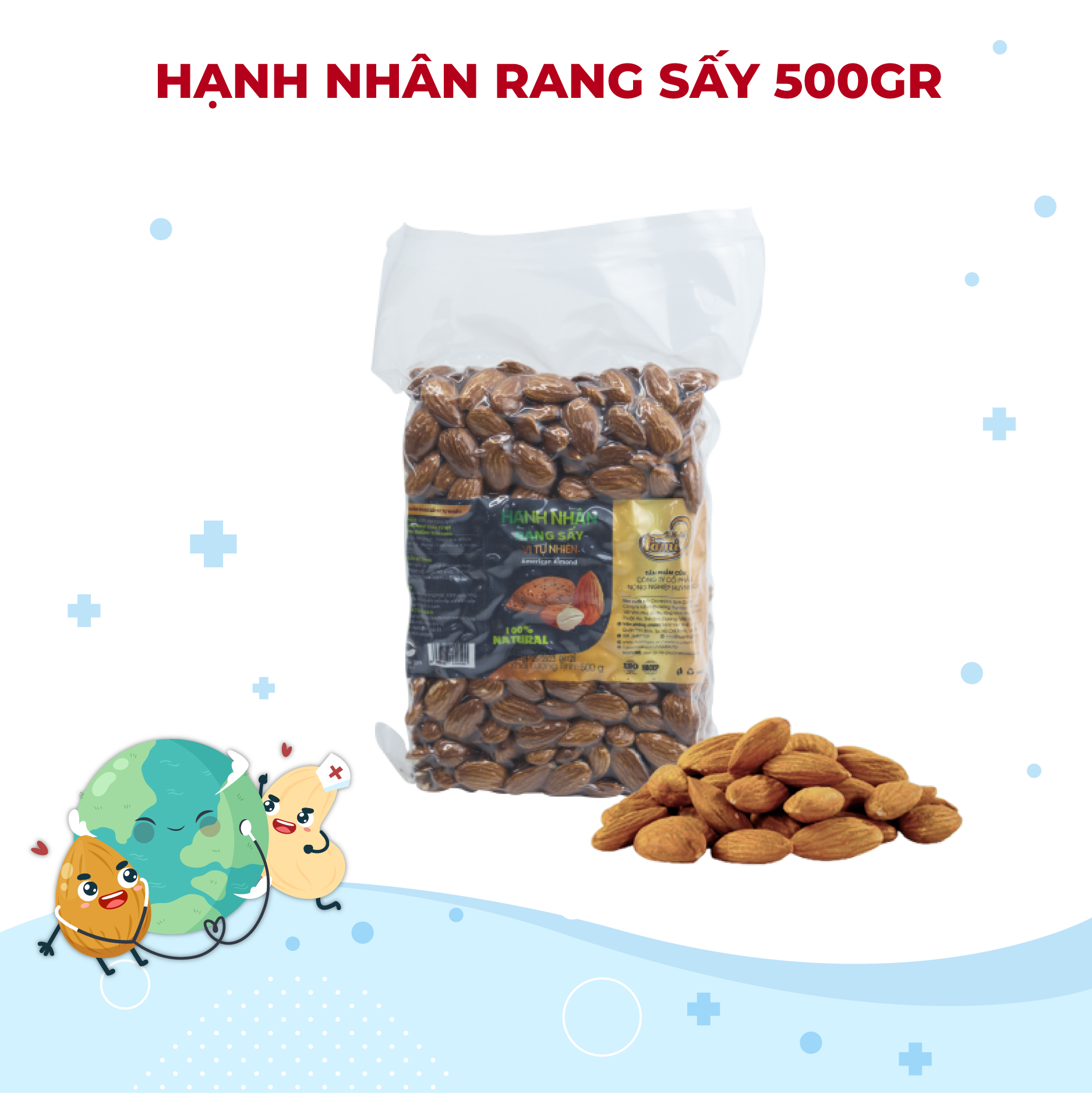 Hạnh Nhân Rang Sấy Bịch Ck Fami (500g)