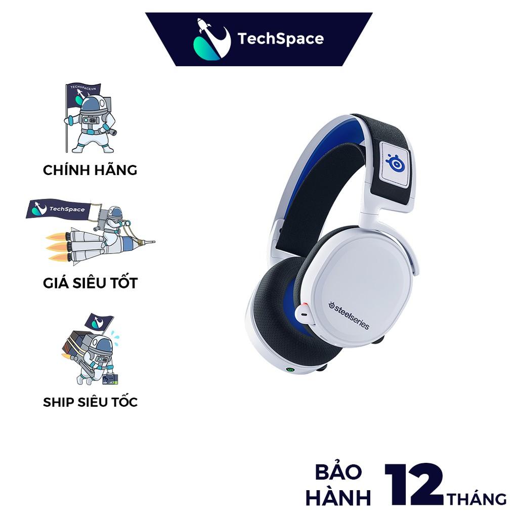 Tai nghe không dây SteelSeries Arctis 7P+ cho PS5 (White) - Hàng Chính Hãng