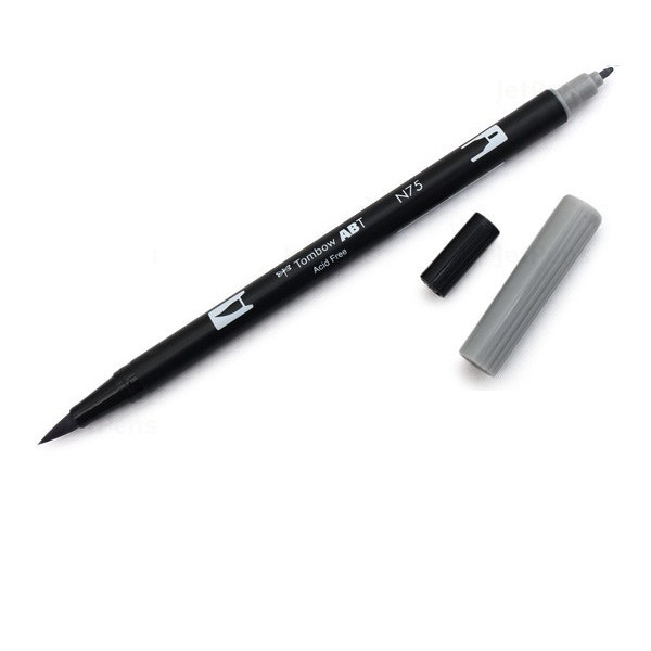 Bút lông cọ hai đầu Tombow ABT Dual Brush Pen - Brush/ Bullet - Cool Gray 3 (N75)