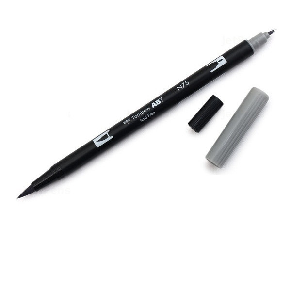 Bút lông cọ hai đầu Tombow ABT Dual Brush Pen - Brush/ Bullet - Cool Gray 3