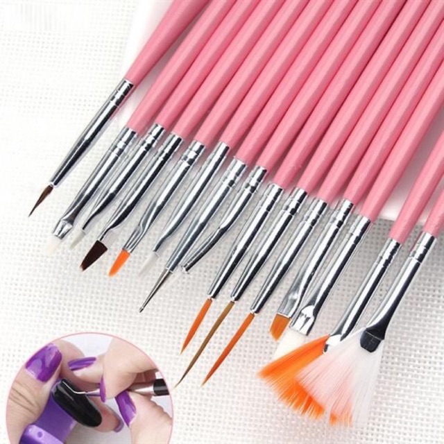 BỘ CỌ VẼ ĐA NĂNG 15 CÂY CHUYÊN DÙNG LÀM NAIL