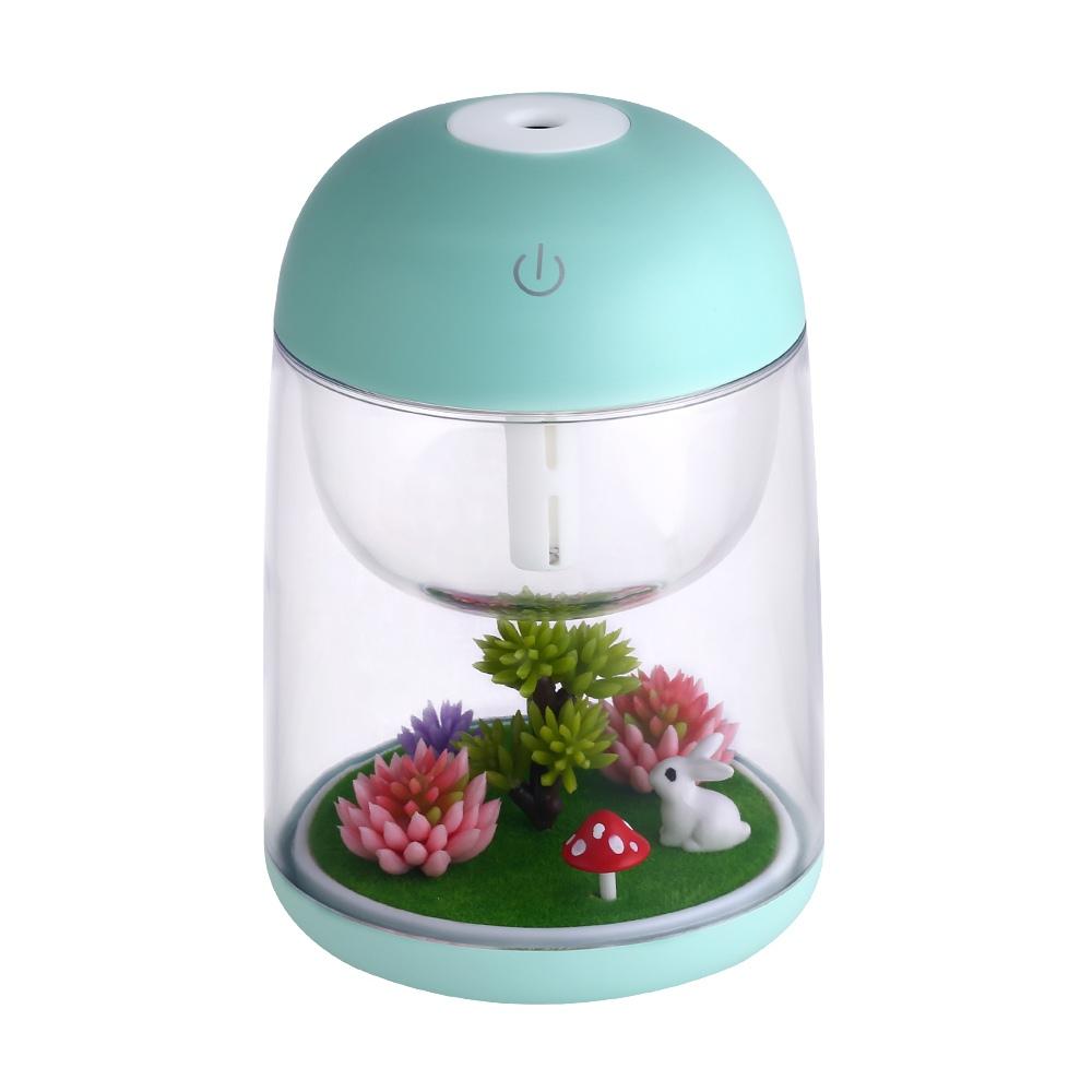 Mini Di Động Sương Tạo Ẩm Trong Suốt Micro-Phong Cảnh Không Máy Phun Sương Tạo Ẩm Không Khí Khuếch Tán Có Đèn Led Cho Gia Đình