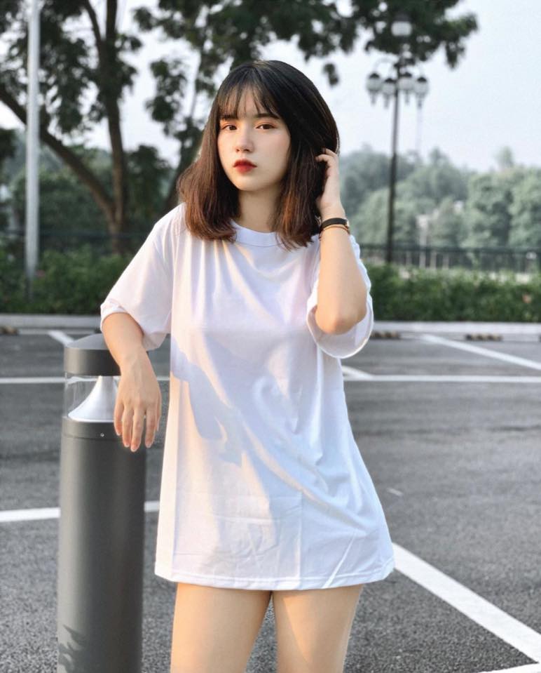 Áo thun Oversize Trắng Trơn Form Rộng Tay Lỡ Unisex Streetwear