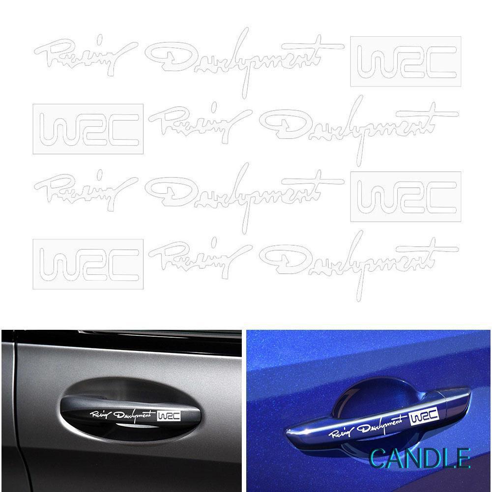 Bộ 4 Decal Dán Trang Trí Tay Nắm Cửa Xe Ô Tô