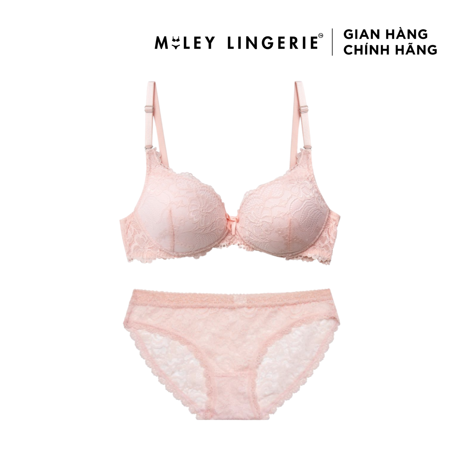 Bộ Áo Ngực Ren Không Gọng và Combo 5 Quần Ren Nữ Tea Rose Miley Lingerie - BRL02005_FLS0203