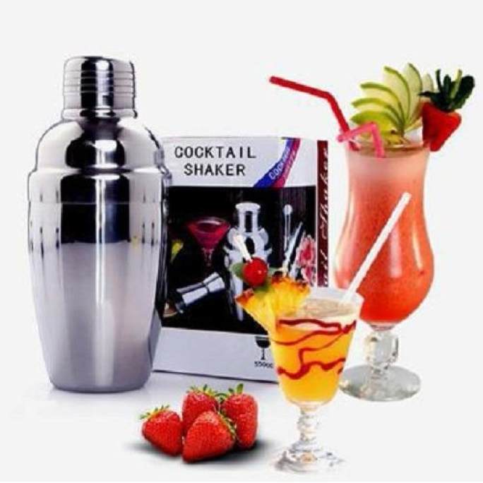 Bình shaker inox - bình lắc inox - bình shake inox pha chế cocktail trà sữa đủ các cỡ 350ml-550ml-750ml đẹp