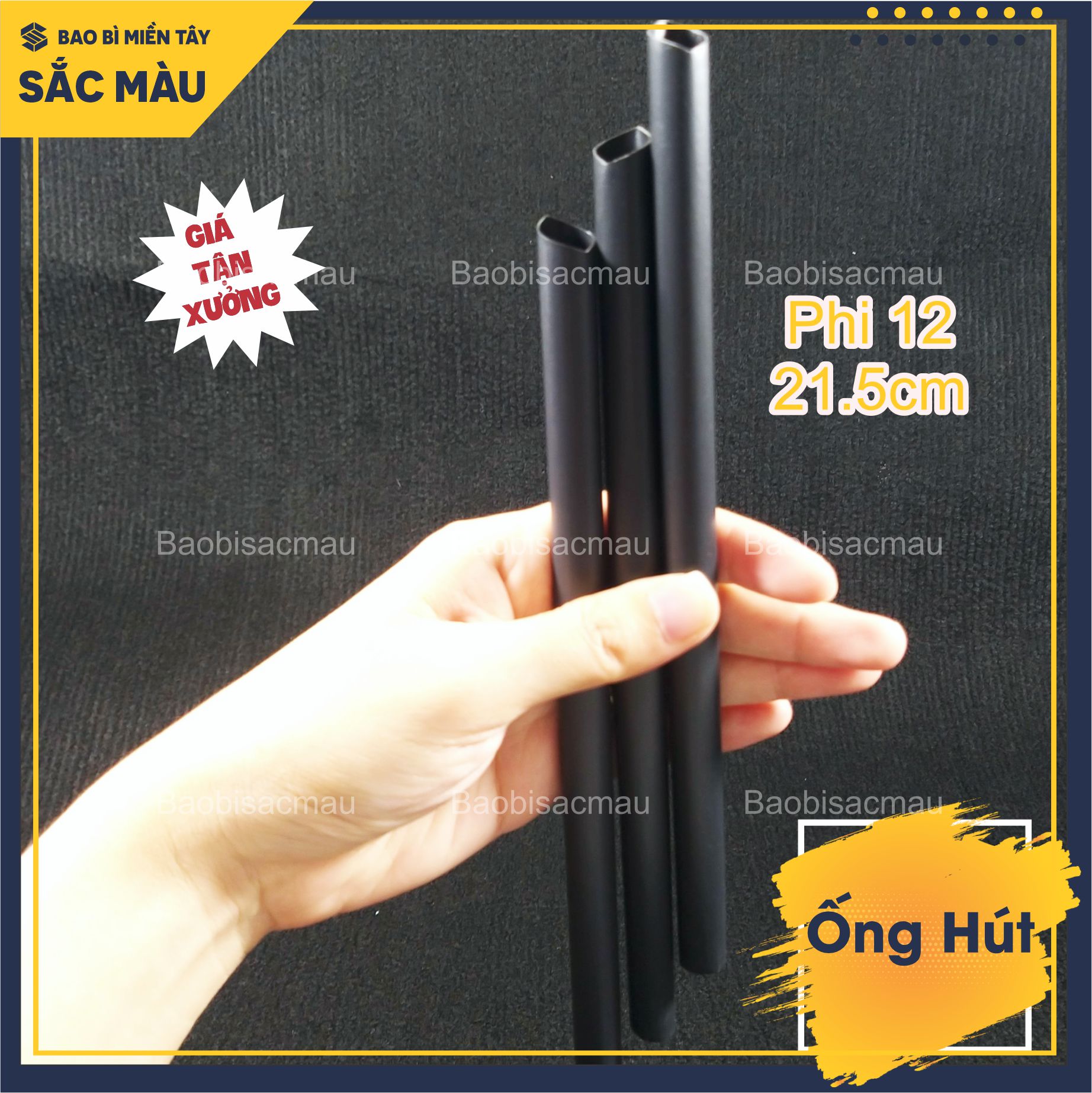 500G Ống hút trà sữa, ống hút cà phê, sinh tố có đầu nhọn 21.5CM