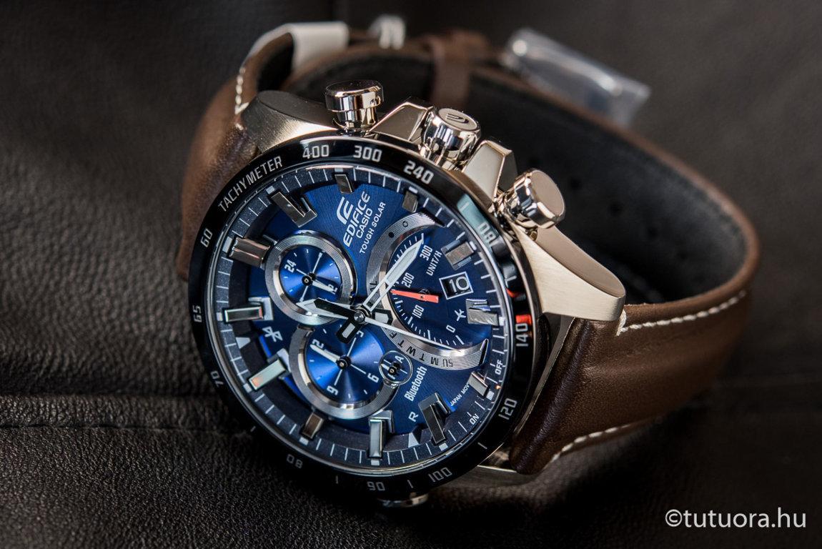 Đồng Hồ Nam Dây Da Casio Edifice EQB-501XBL-2ADR - Bluetooth - Năng lượng mặt trời - EQB-501XBL-2A