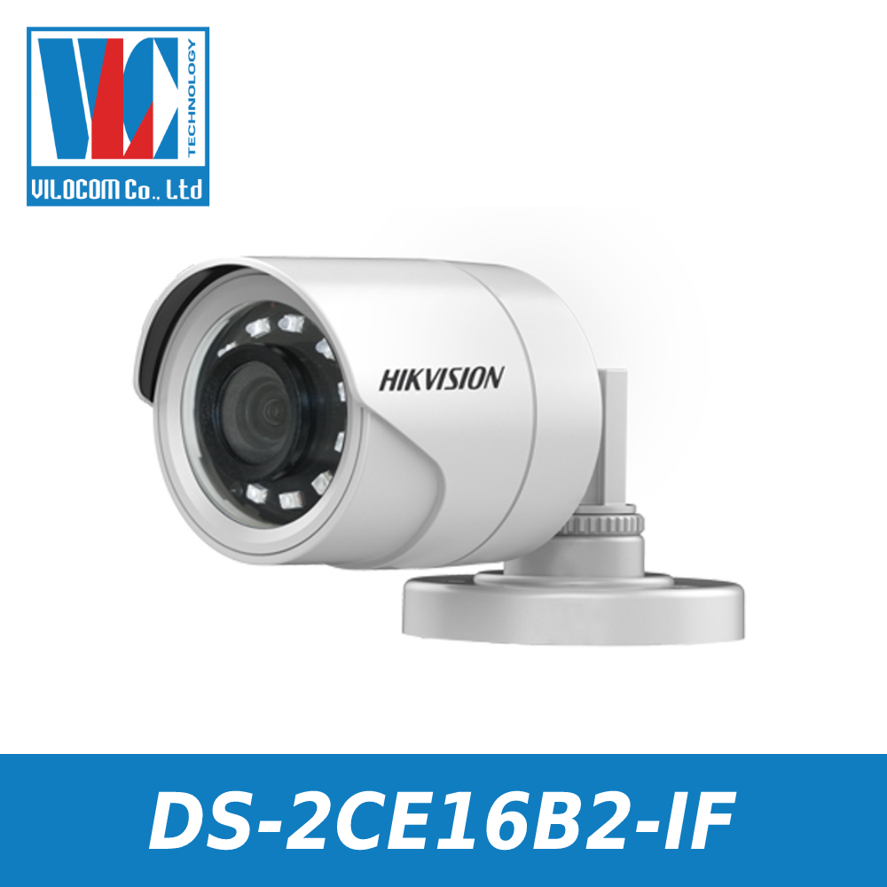 Camera HD-TVI 4 in 1 hồng ngoại 2.0 Megapixel HIKVISION DS-2CE16B2-IF - Hàng Chính Hãng