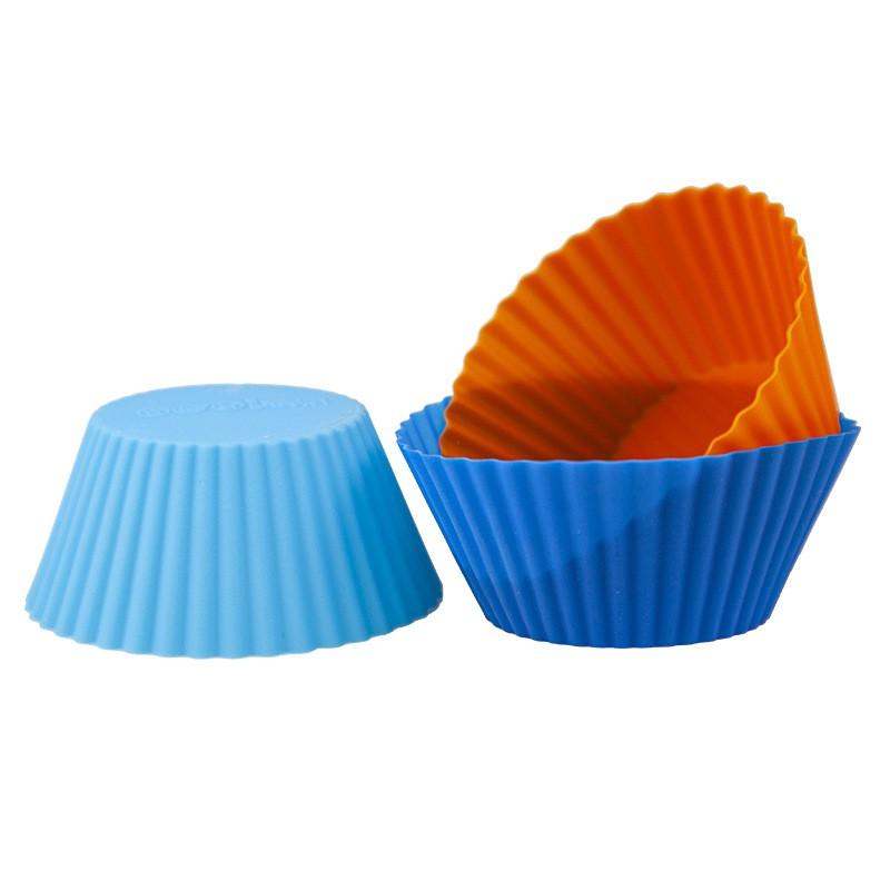 Khuôn cupcake silicon 7cm Dụng Cụ Làm Bánh Khuôn Làm Bánh Bông Lan, Muffin, Thạch, Rau Câu Tiện Lợi