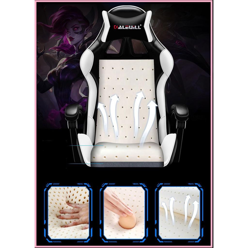 re0646. 4 GHẾ GAME CAO CẤP CÓ ĐÈN LED VÀ LOA KLW 919 , NGẢ LƯNG , DUỖI CHÂN ĐA NĂNG MASSAGE 7 ĐIỂM