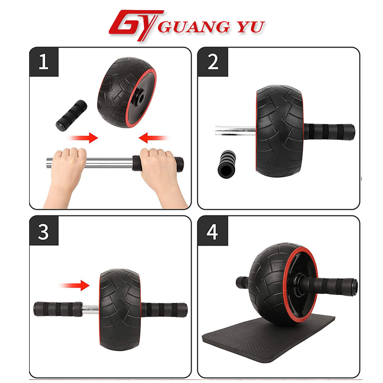 Con lăn tập cơ bụng một bánh ABS tập gym giảm mỡ bụng săn chắc cơ thể tập hiệu quả tại nhà - KN03