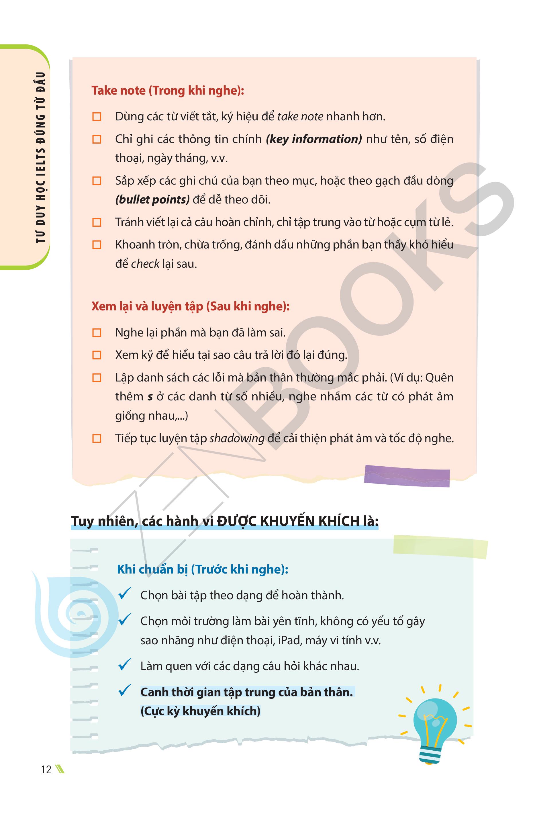 Sách Tư Duy Học IELTS Đúng Từ Đầu