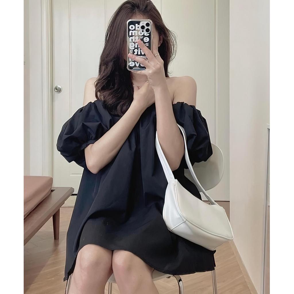 Áo Trễ Vai Nữ Tay Bồng Cúp Ngực Form Rộng Oversize Ngắn Tay Ba Màu - Giá  Tiki Khuyến Mãi: 189,000Đ - Mua Ngay! - Tư Vấn Mua Sắm & Tiêu Dùng