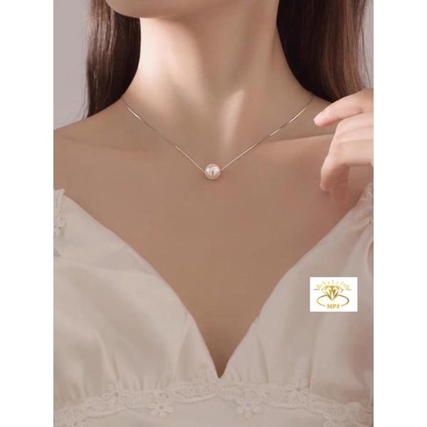Dây chuyền bạc mặt liền thiết kế trẻ trung chuẩn Bạc ta 100%-Bạc Npj