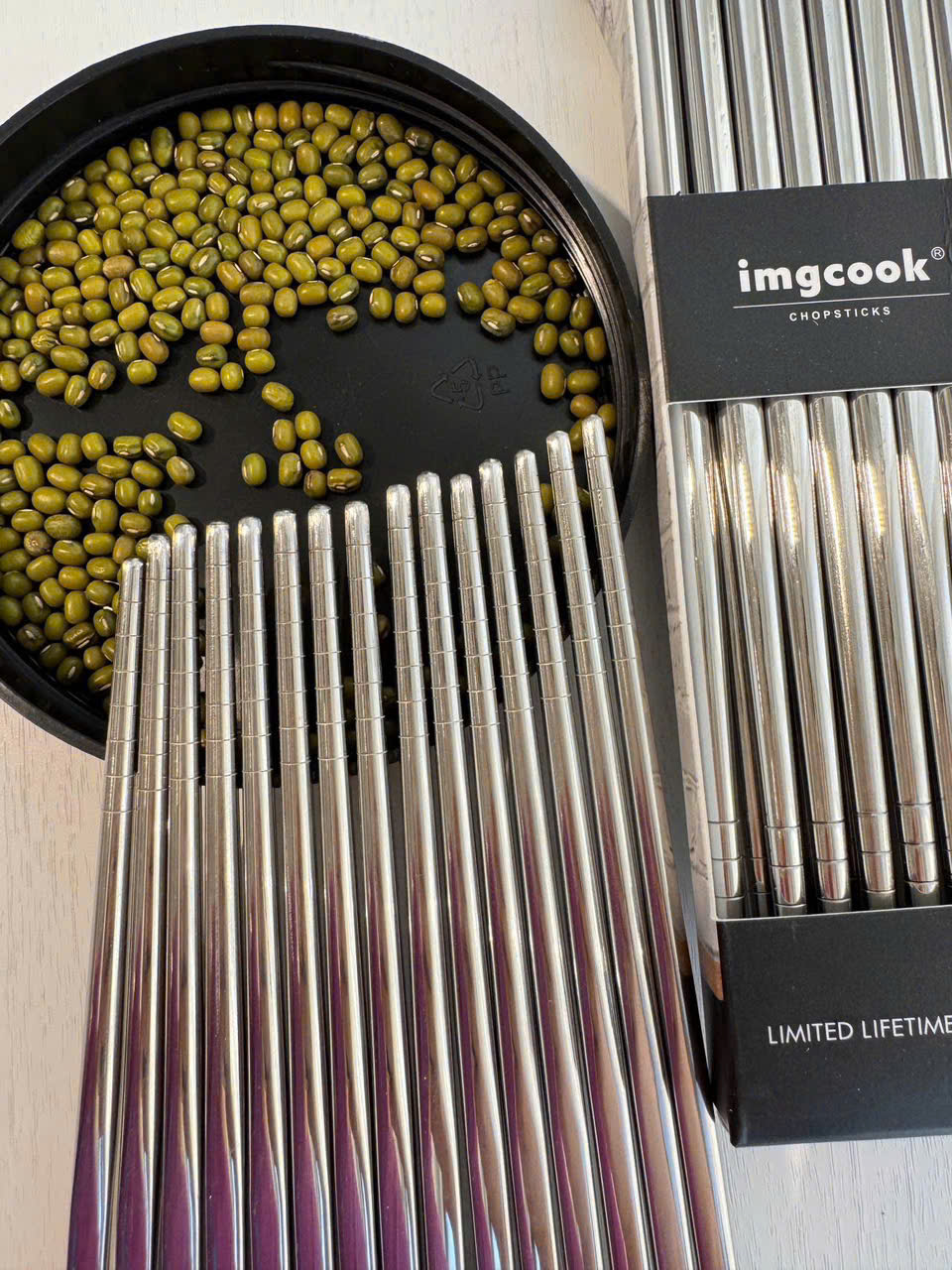 Đũa Inox Imgcook Cao Cấp 304 Chống Trượt – Đũa Ăn Gia Đình An Toàn, Bền Đẹp, Dễ Vệ Sinh- Hàng Chính Hãng MINIIN