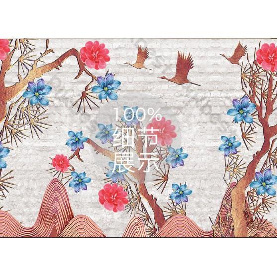 Tranh dán tường Tranh hoa sắc màu rực rỡ hiện đại, tranh dán tường 3d hiện đại MS1015211