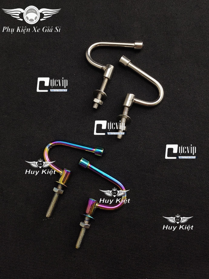 Combo 2 Móc Treo Đồ Xe Máy Kiểu Cong Đầu Nhọn Gắn Baga Giữa Các Loại Xe MS4563