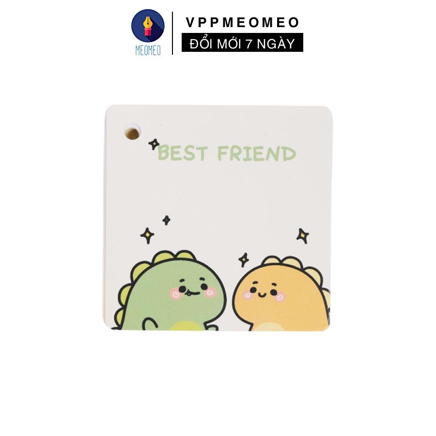 Flashcard Khổ Lớn MeoMeo 80 Tờ 7x7cm Cute