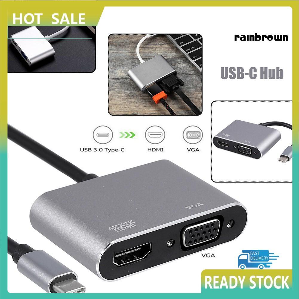 Cáp Chuyển Đổi Usb 3.1 Type C Sang Vga Hdmi 4k
