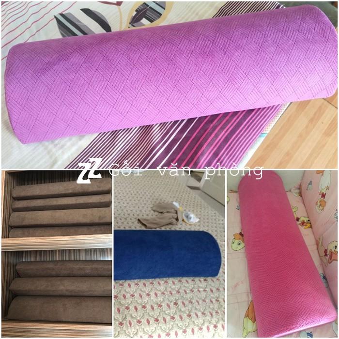 Gối Ngủ Đa Năng Cao Su Non ZURI PILLOW GLN-02 Gối Kê Lưng, Gác Chân, Gối Đầu 3 Trong 1 Với Vỏ Nhung Êm Ái