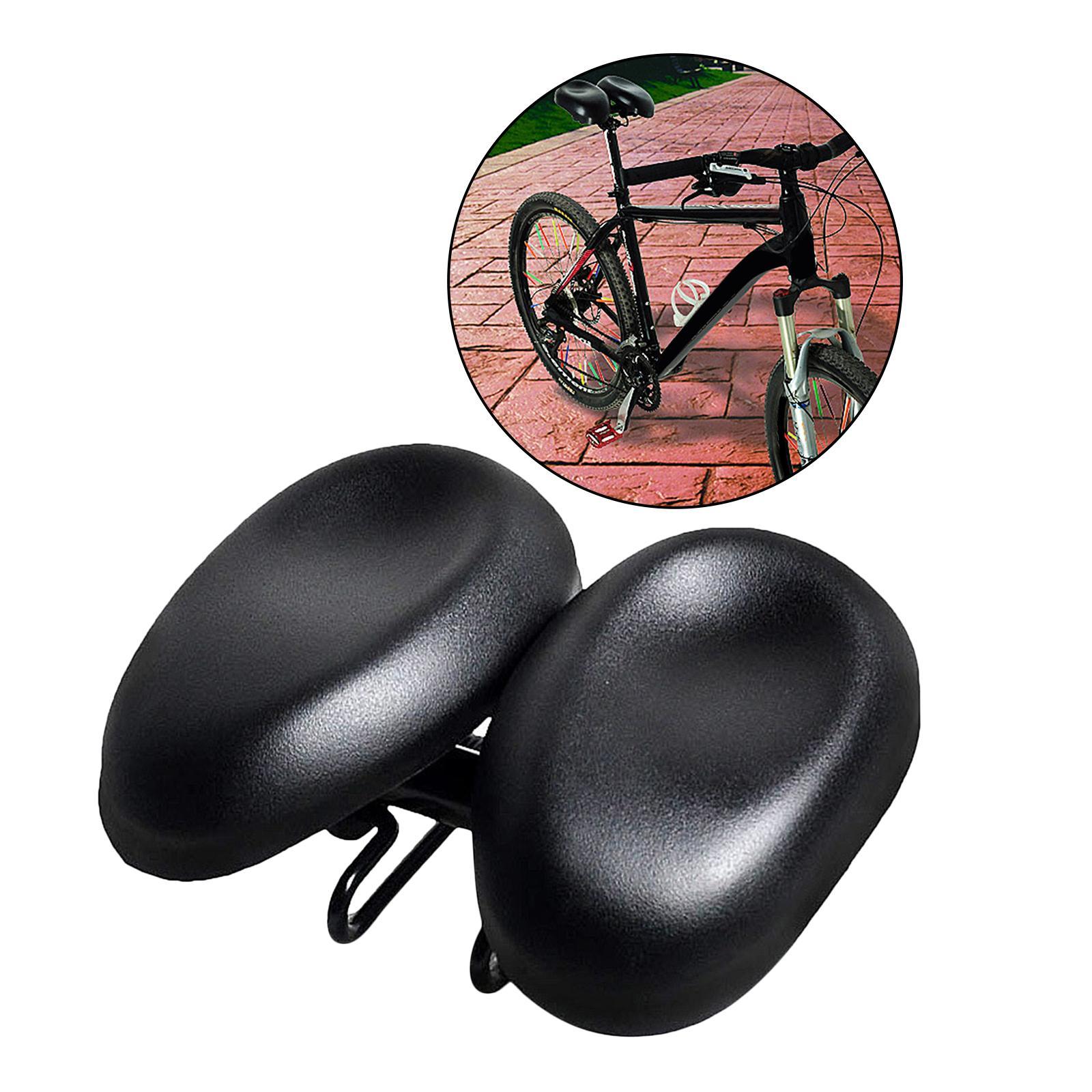 Dual Pad  Bike  Cushion Wide  Comfort Saddle Seat Pad
