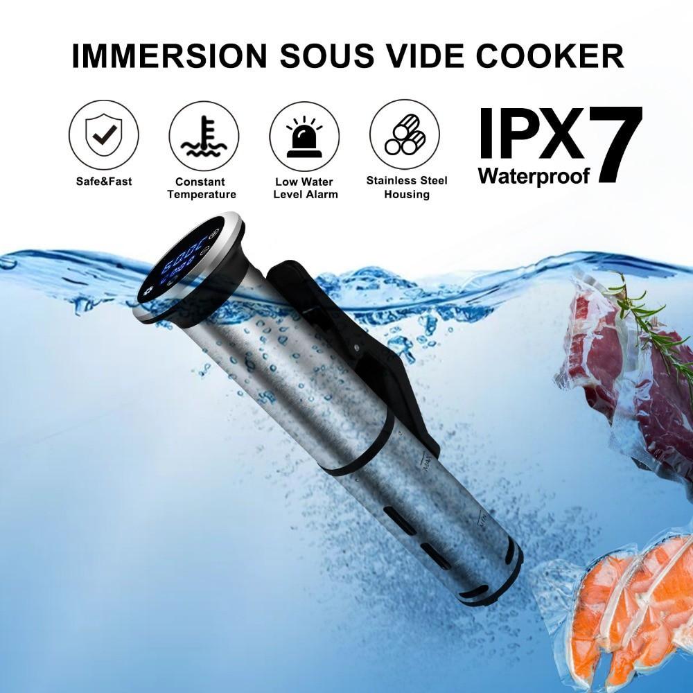 BioloMix Sous vide máy nấu chậm nồi nấu chân không màn hình điều khiển chính xác kỹ thuật số LED