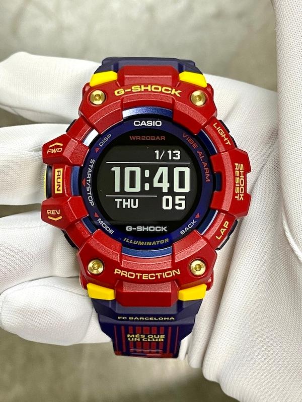 Đồng Hồ Nam Dây Nhựa Casio G-Shock x FC Barcelona GBD-100BAR-4 Chính Hãng - Bluetooth