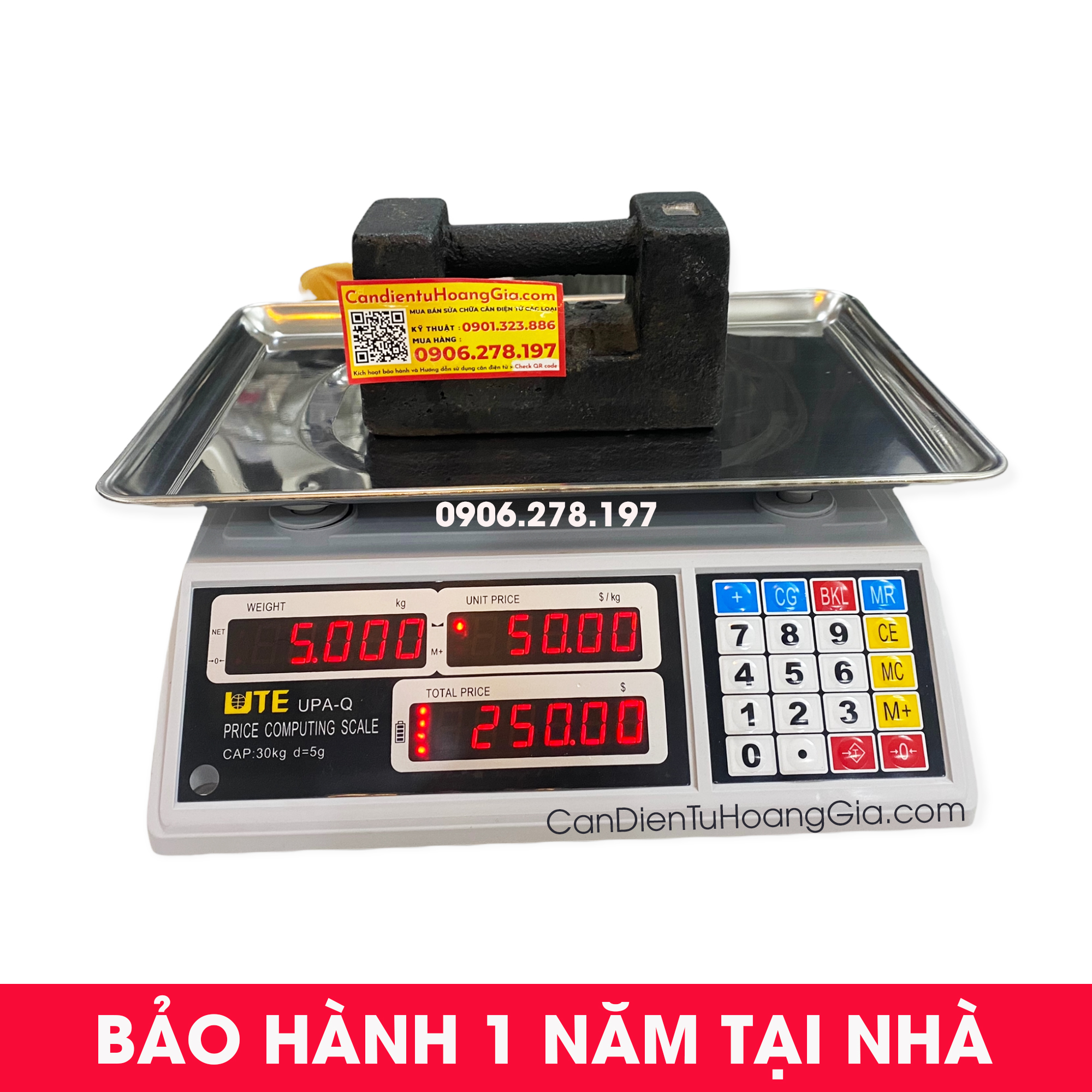 Cân điện tử 30kg UTE UPA Q – Cân Nông Sản Cao Cấp