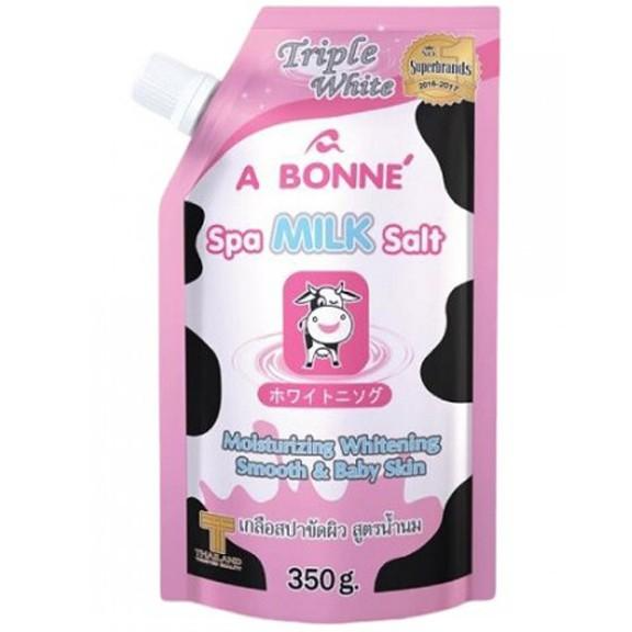 Muối tắm sữa bò tẩy tế bào chết A Bonne' Spa Milk Salt 350g Thái Lan