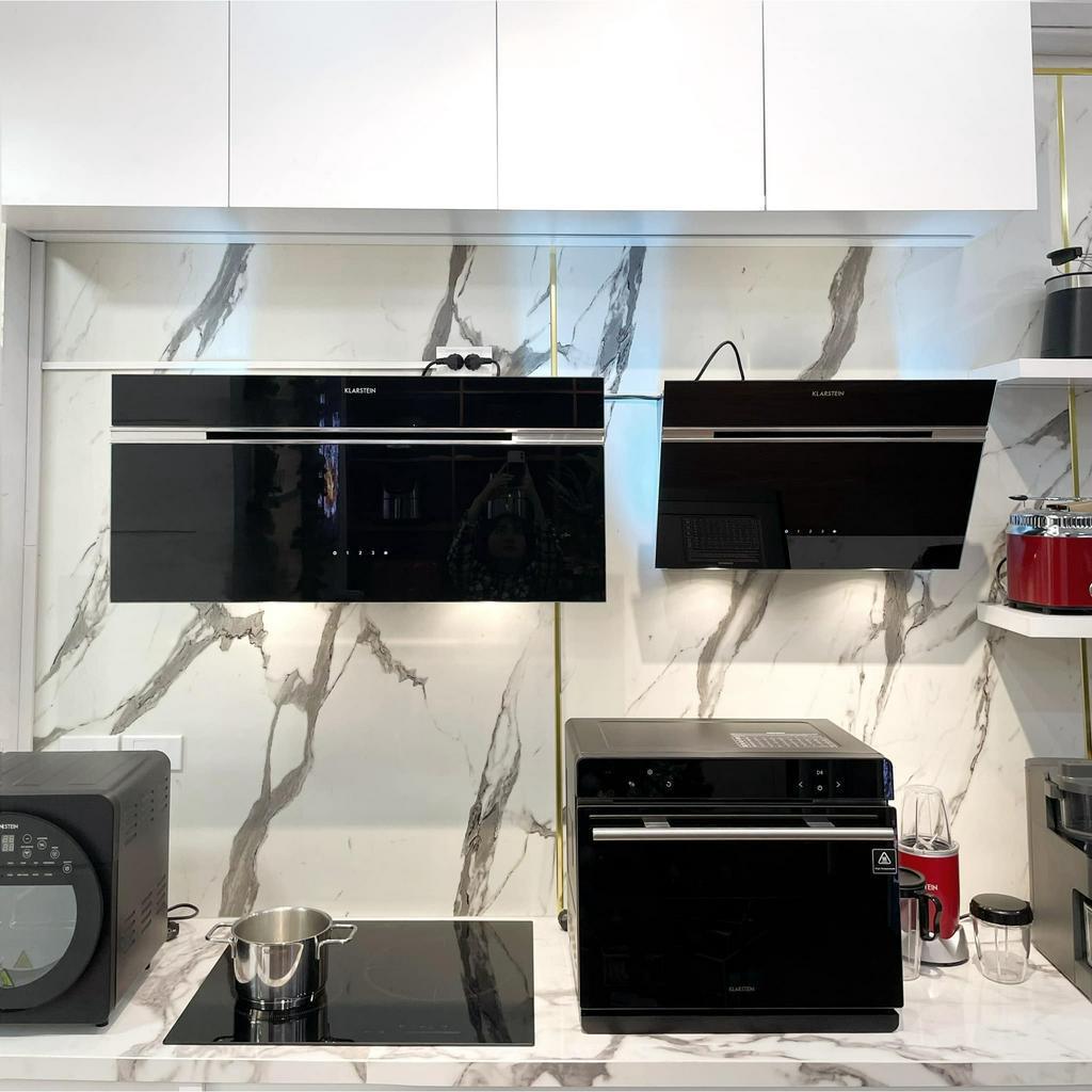 Máy Hút Mùi KLARSTEIN ALINA, Công Suất Lớn 165 W, Độ Ồn Thấp, Thiết Kế Hiện Đại, Nhập Đức, BH 12 Tháng