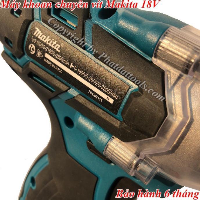 Máy khoan chuyên vít dùng pin MKT 18V - Động cơ không chổi than-2 pin sạc-Bảo hành 6 tháng
