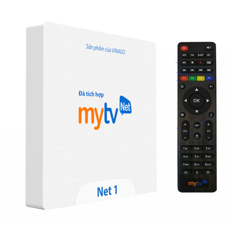 Android tivi Box MyTV NET 2GB bản  2019 4K utra, truyền hình bản quyền - CHÍNH HÃNG