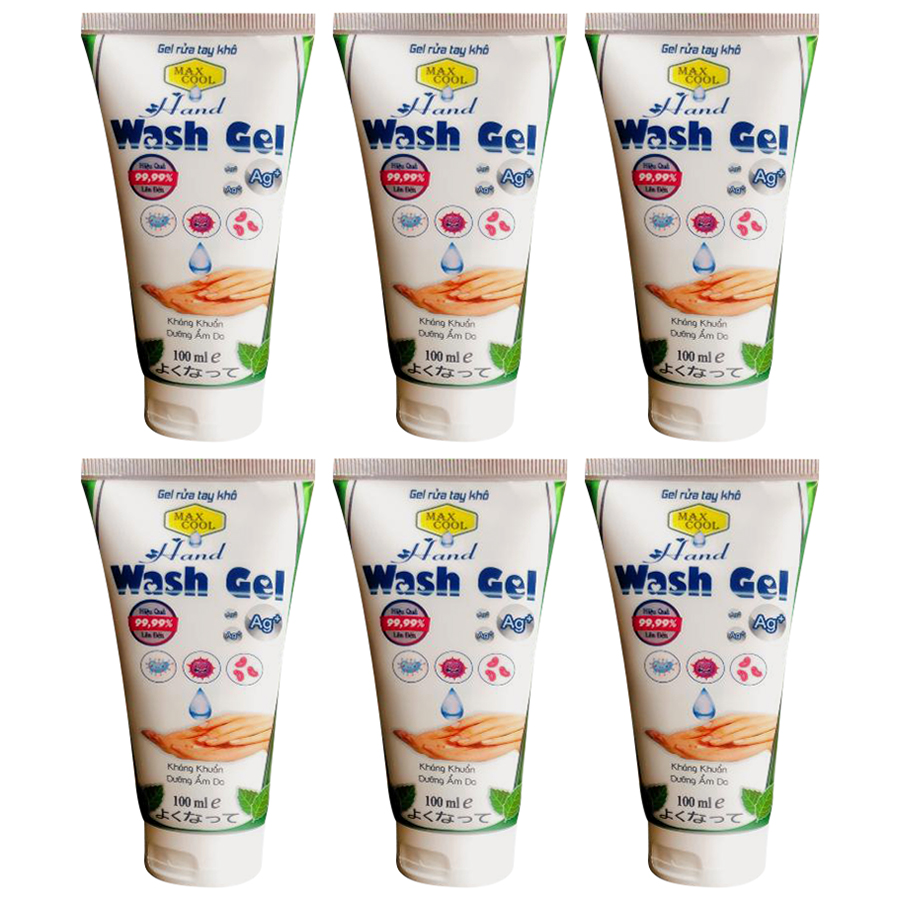 Combo 6 tubes Gel rửa tay khô Max Cool